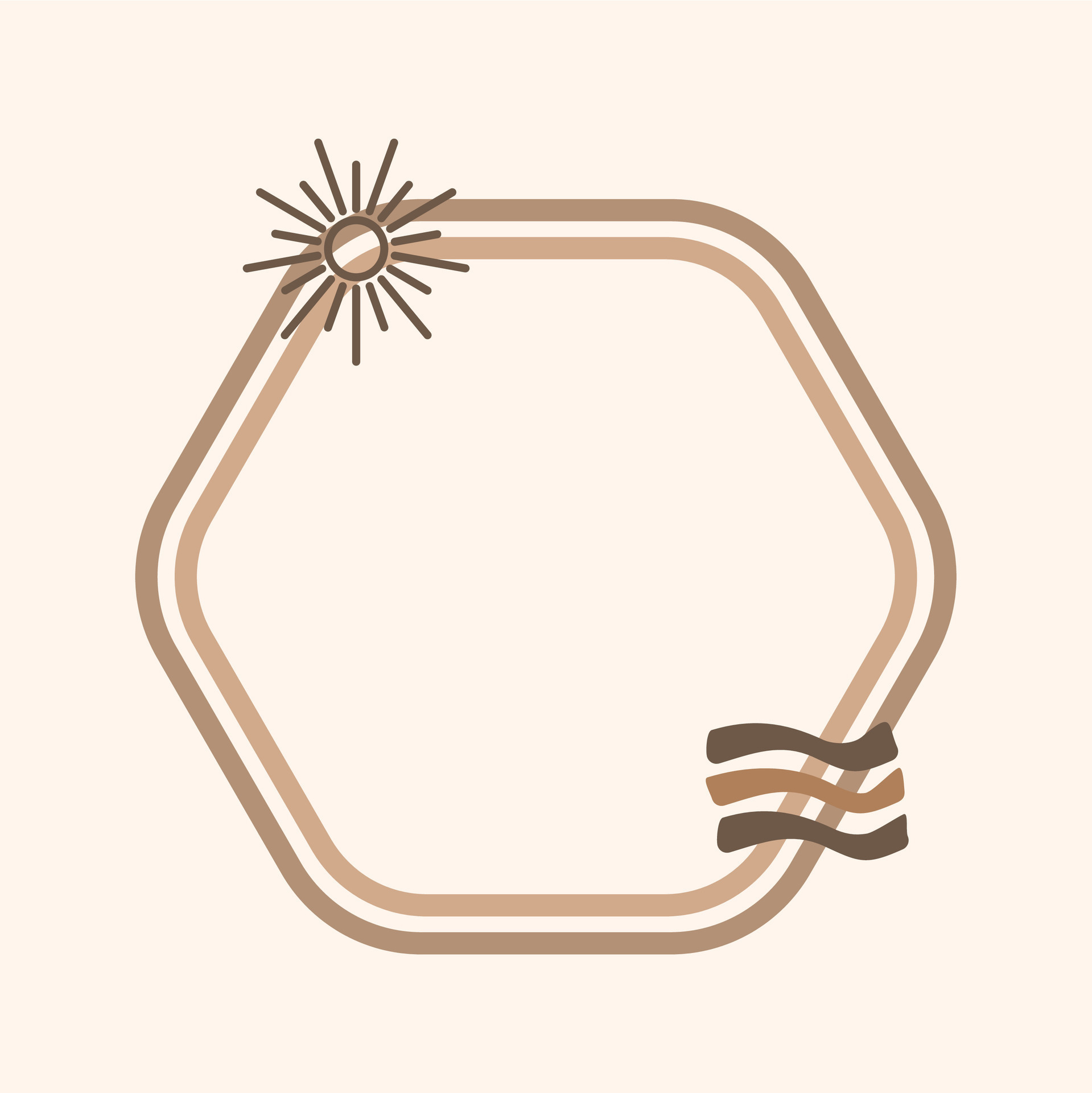 Aesthetic Frame Border . Beige Frame Border . 29414079 Vector Art at