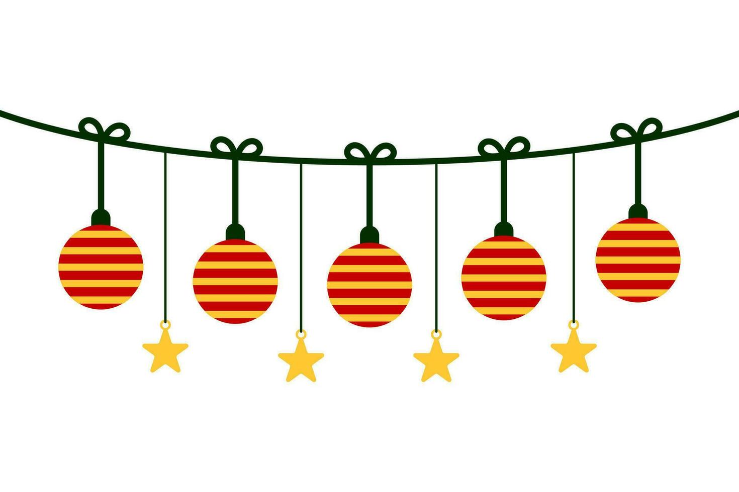 Christmas Decoration Background Element Template vector