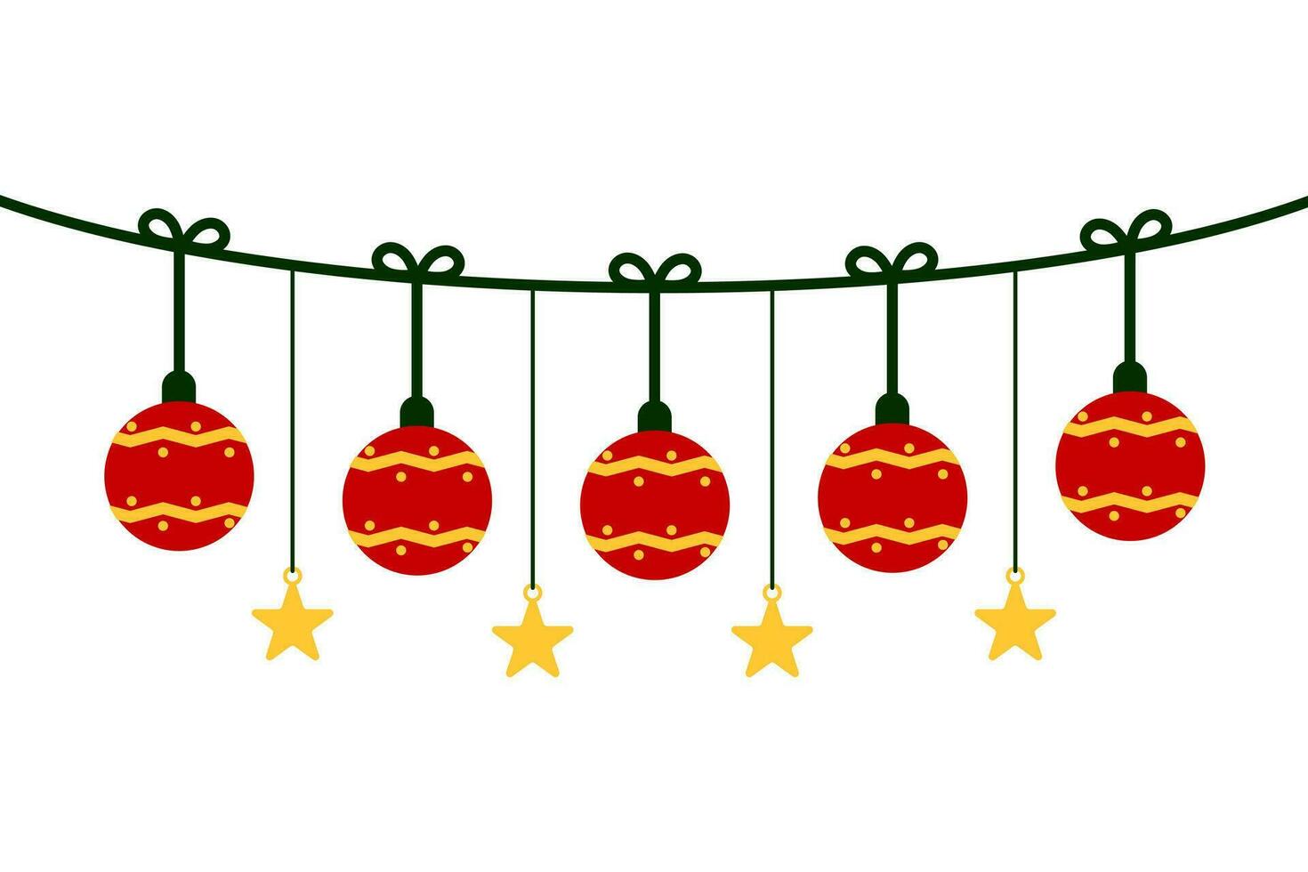 Christmas Decoration Background Element Template vector