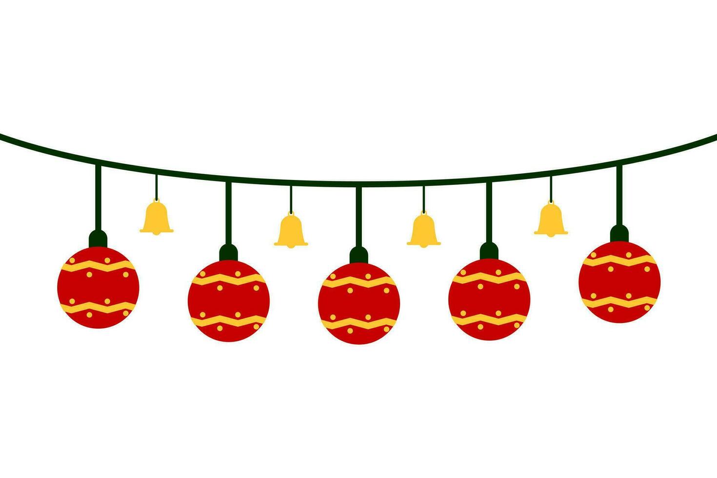 Christmas Decoration Background Element Template vector