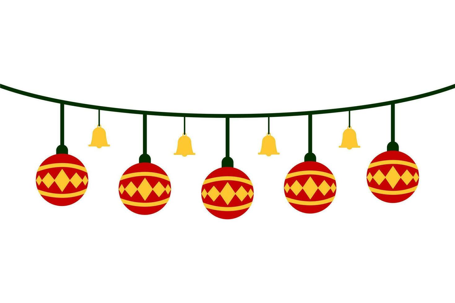 Christmas Decoration Background Element Template vector