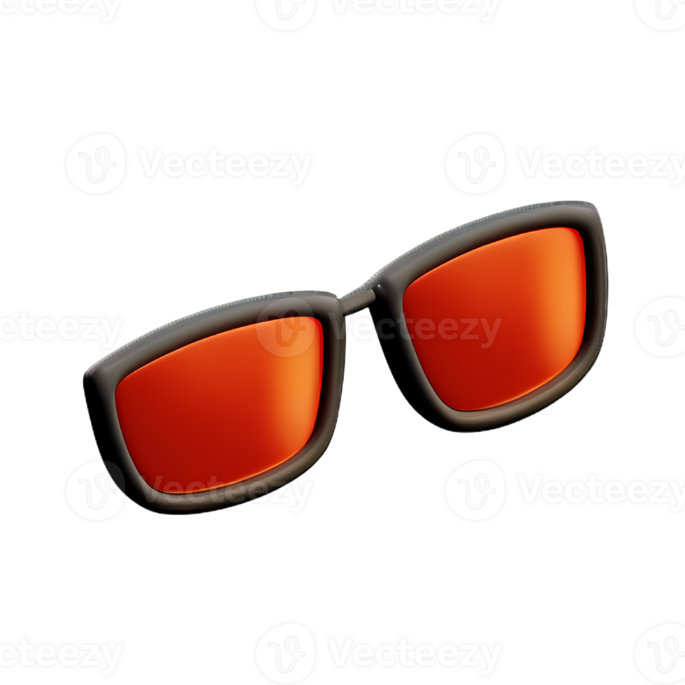 sun glasses 3d rendering icon illustration png