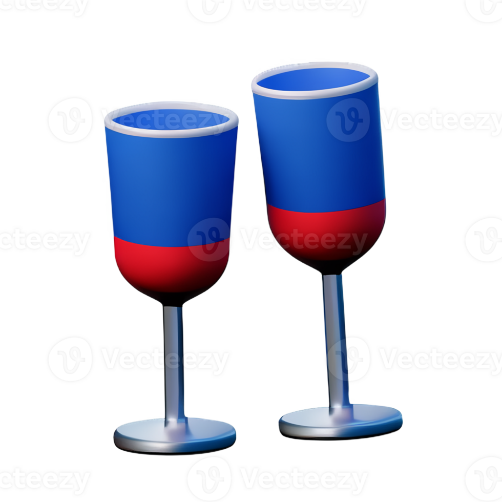 cheers 3d rendering icon illustration png