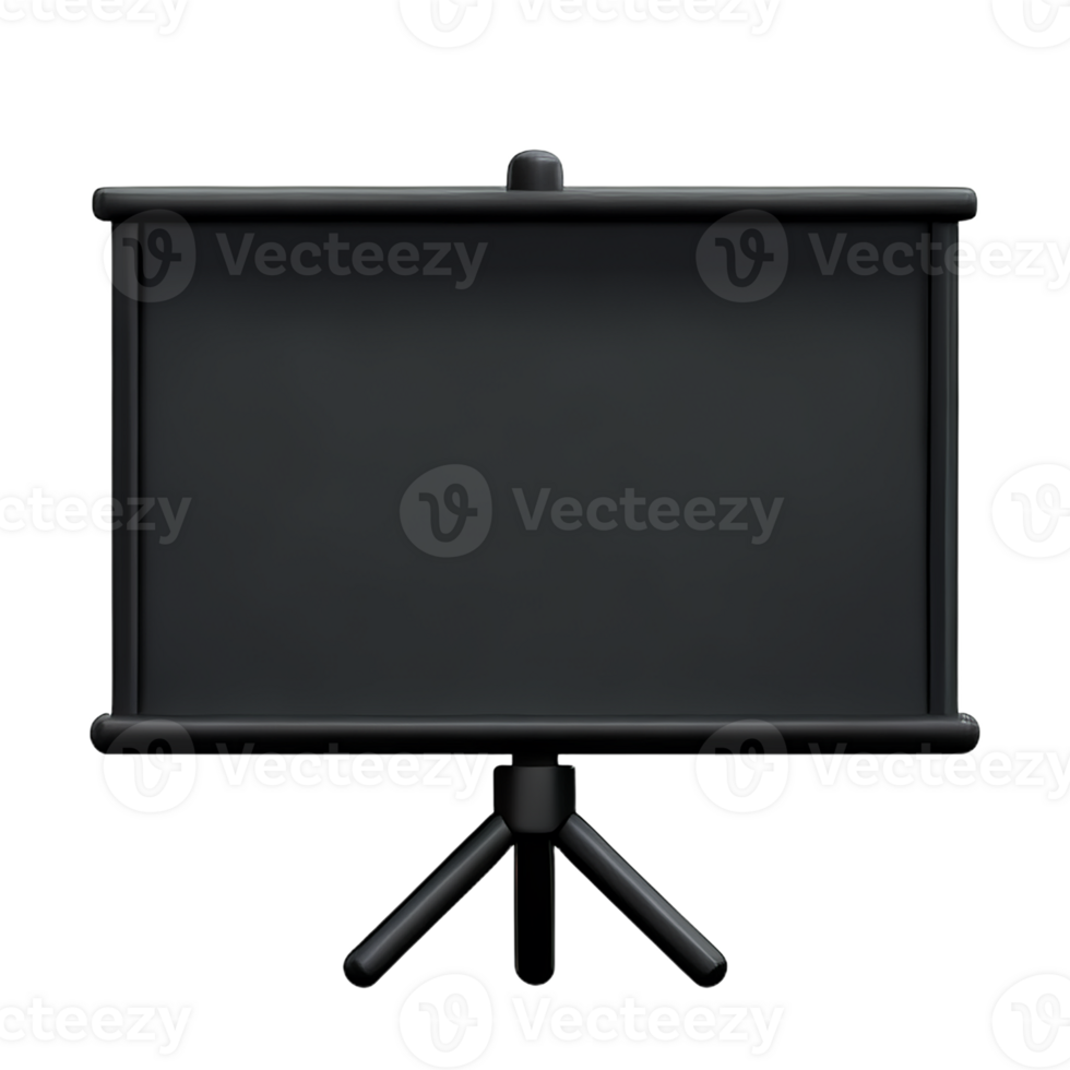 blackboard 3d rendering icon illustration png
