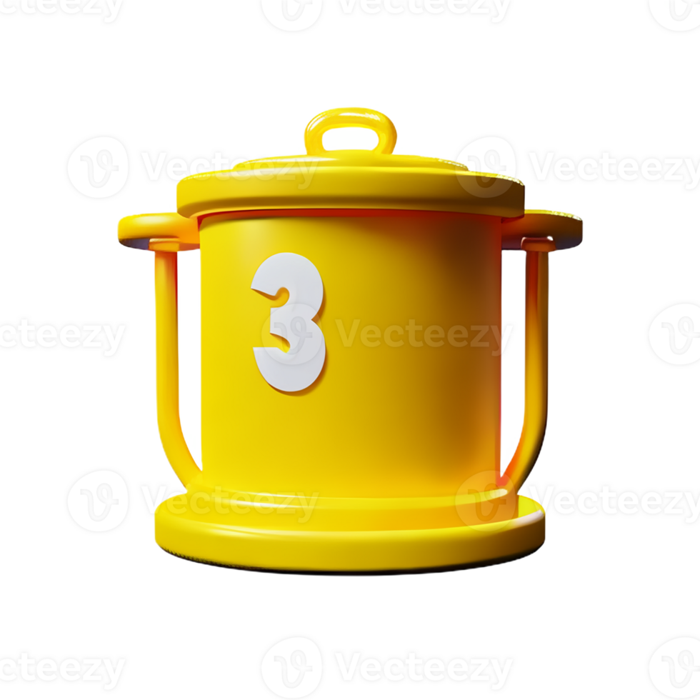 garbage 3d rendering icon illustration png