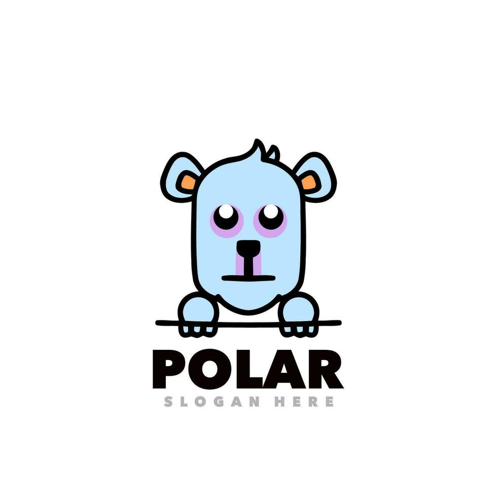 polar sencillo diseño vector