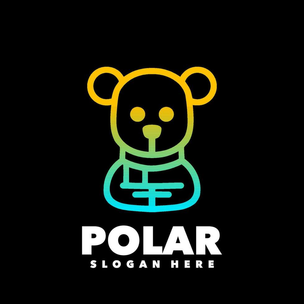 Polar line art design vector