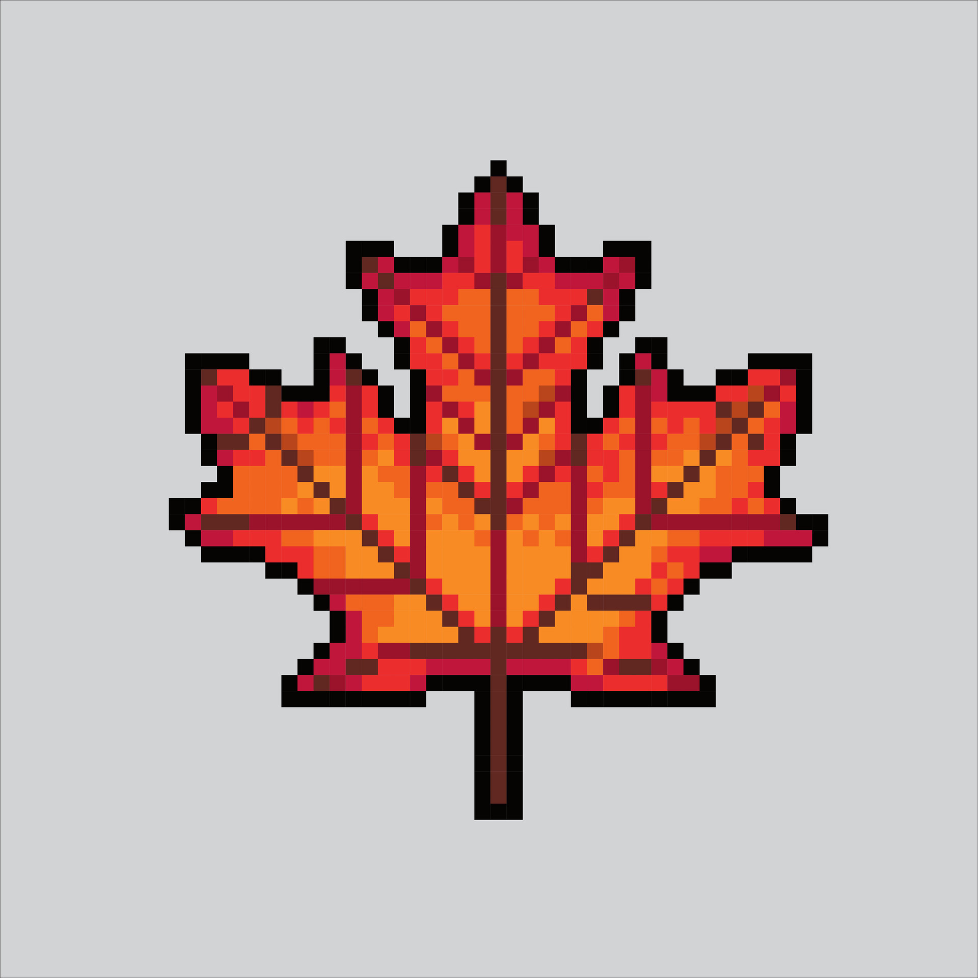 Cute pixel art of autumn. – LINE Emoji