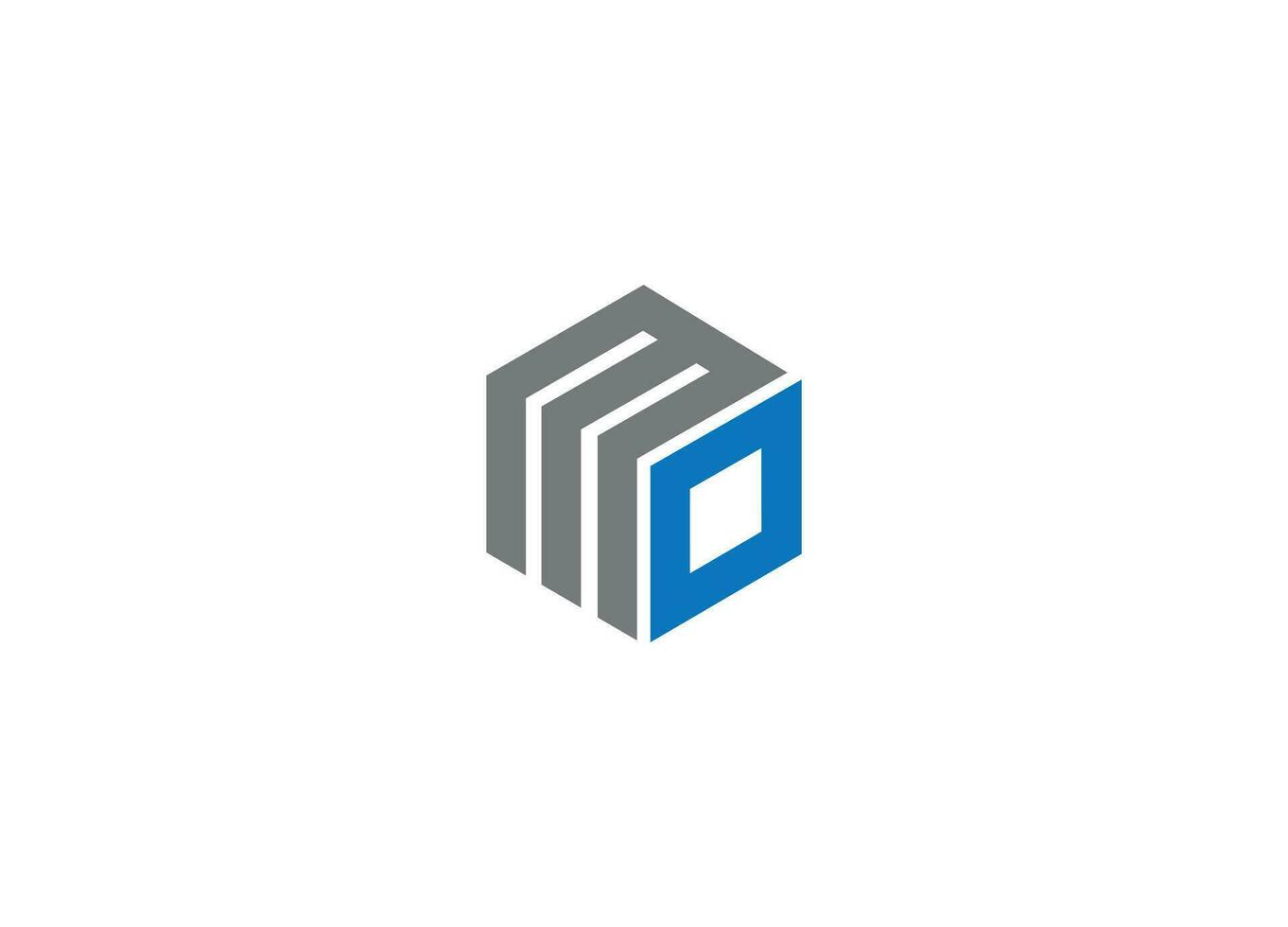MO letter Logo Design with Creative Modern vector icon template
