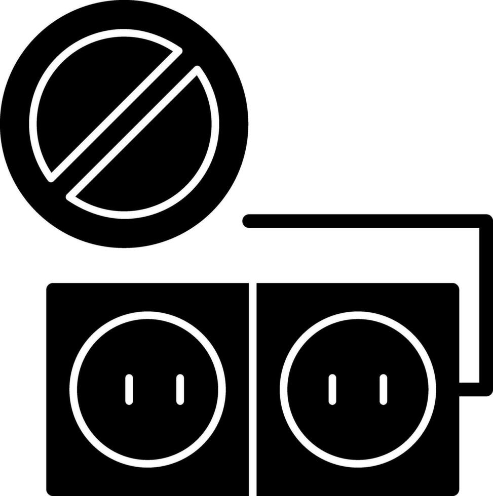 Socket ban Vector Icon Design