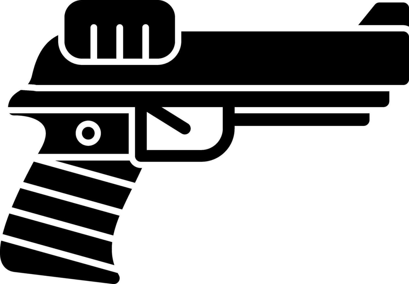 Pistol Vector Icon Design