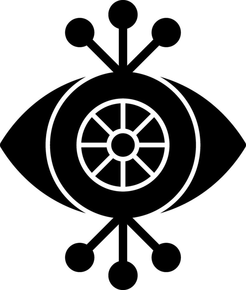 Cyber eye Vector Icon Design