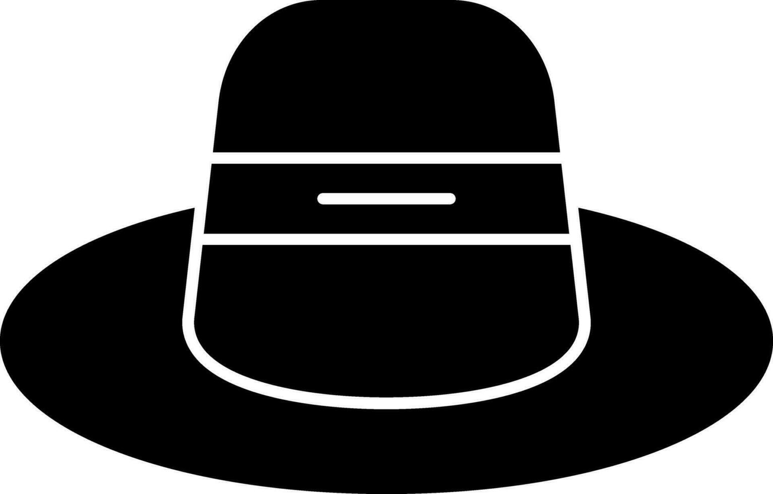 diseño de icono de vector de sombrero