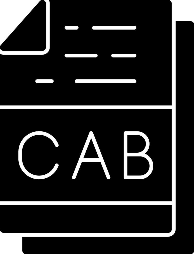 CAB File Format Vector Icon Design