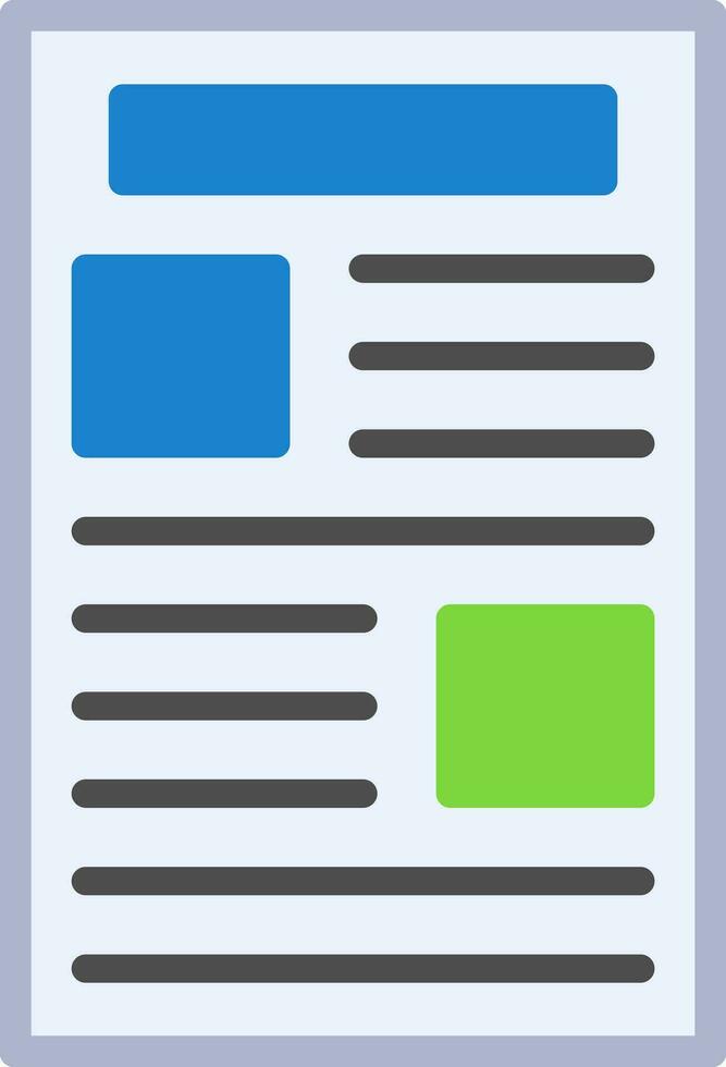Story Vector Icon Design