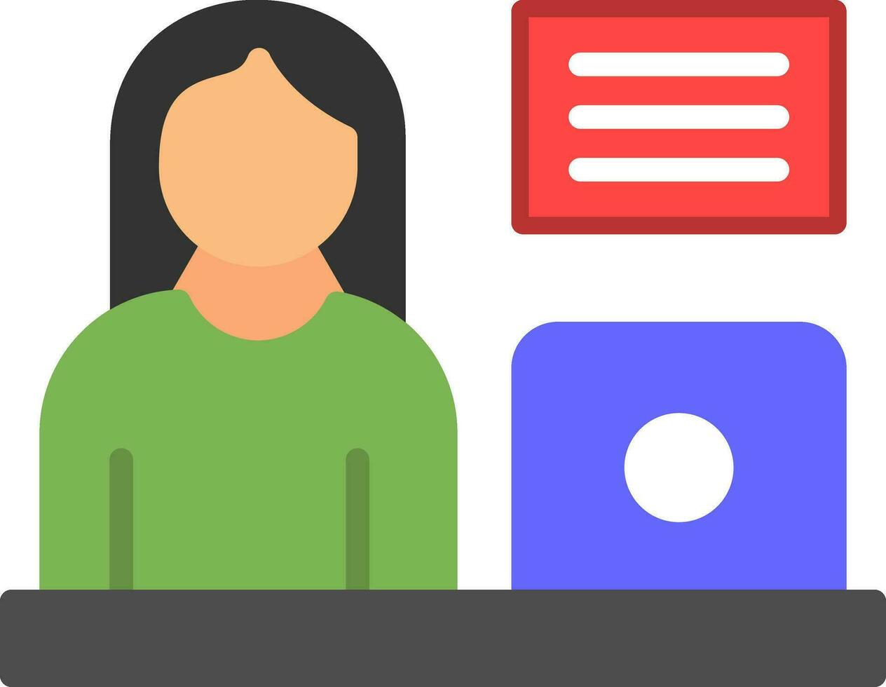 Blogger Vector Icon Design