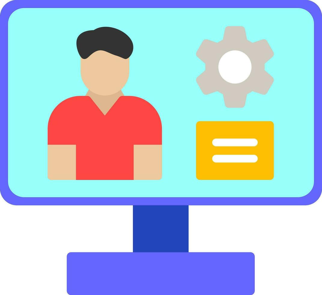 Content management system Vector Icon Design