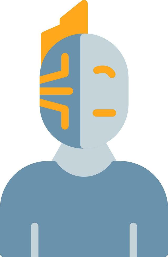 Cyborg Vector Icon Design