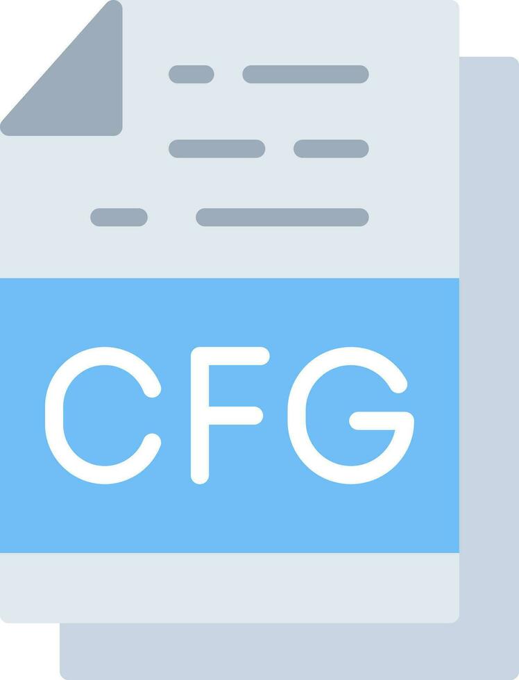 Cfg File Format Vector Icon Design