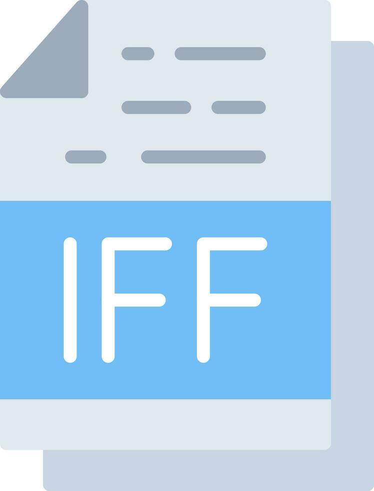 IFF File Format Vector Icon Design