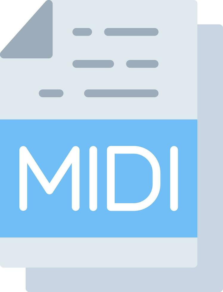 midi vector icono diseño