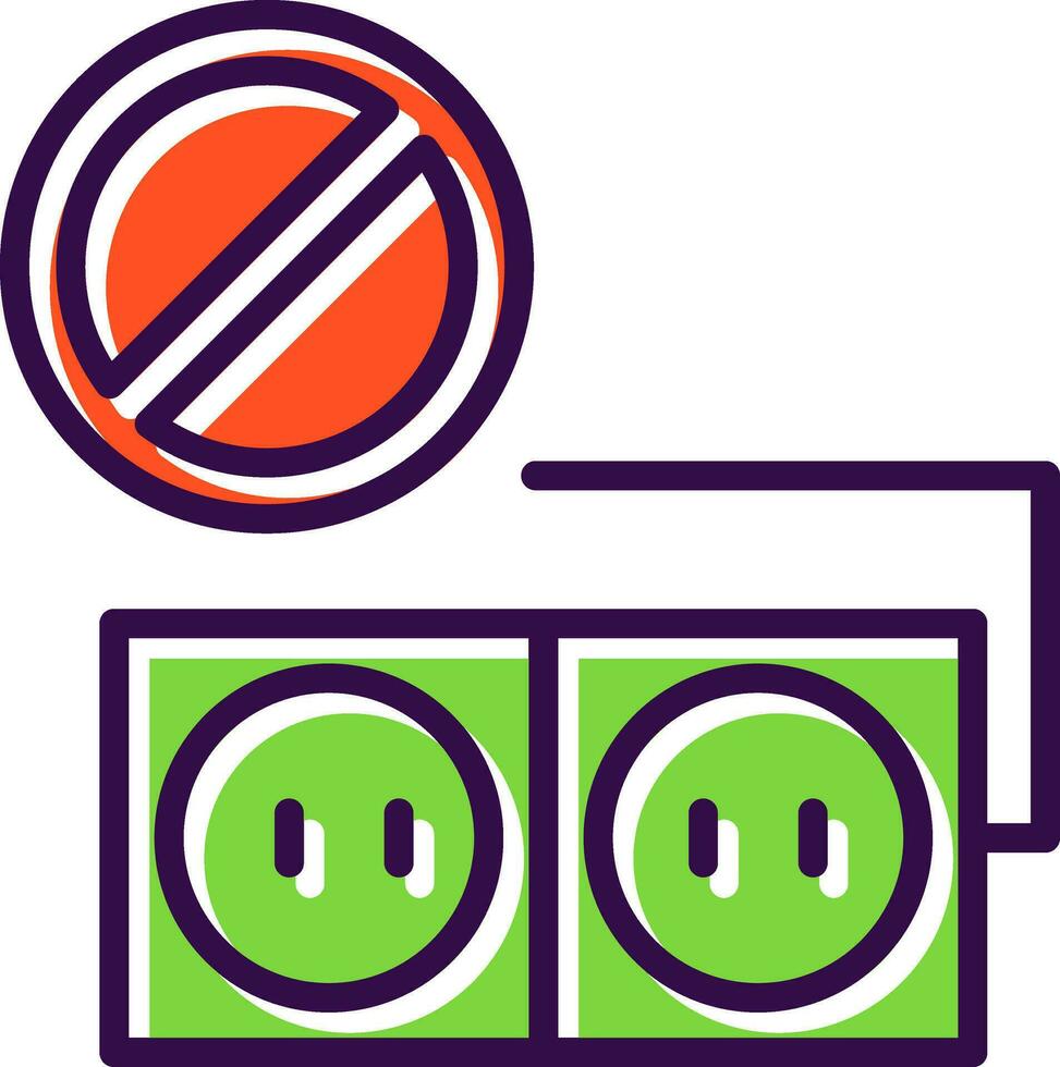 Socket ban Vector Icon Design