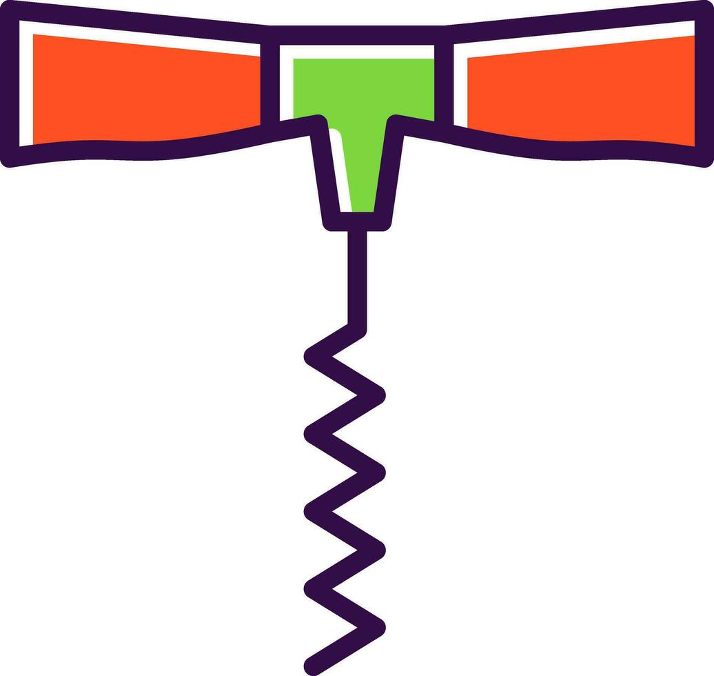 Corkscrew Vector Icon Design