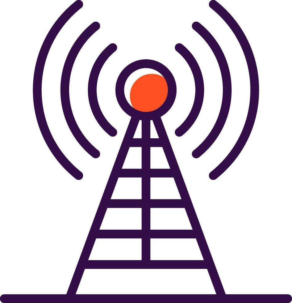 Radio antenna Vector Icon Design