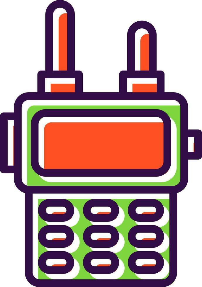 Walkie talkie Vector Icon Design