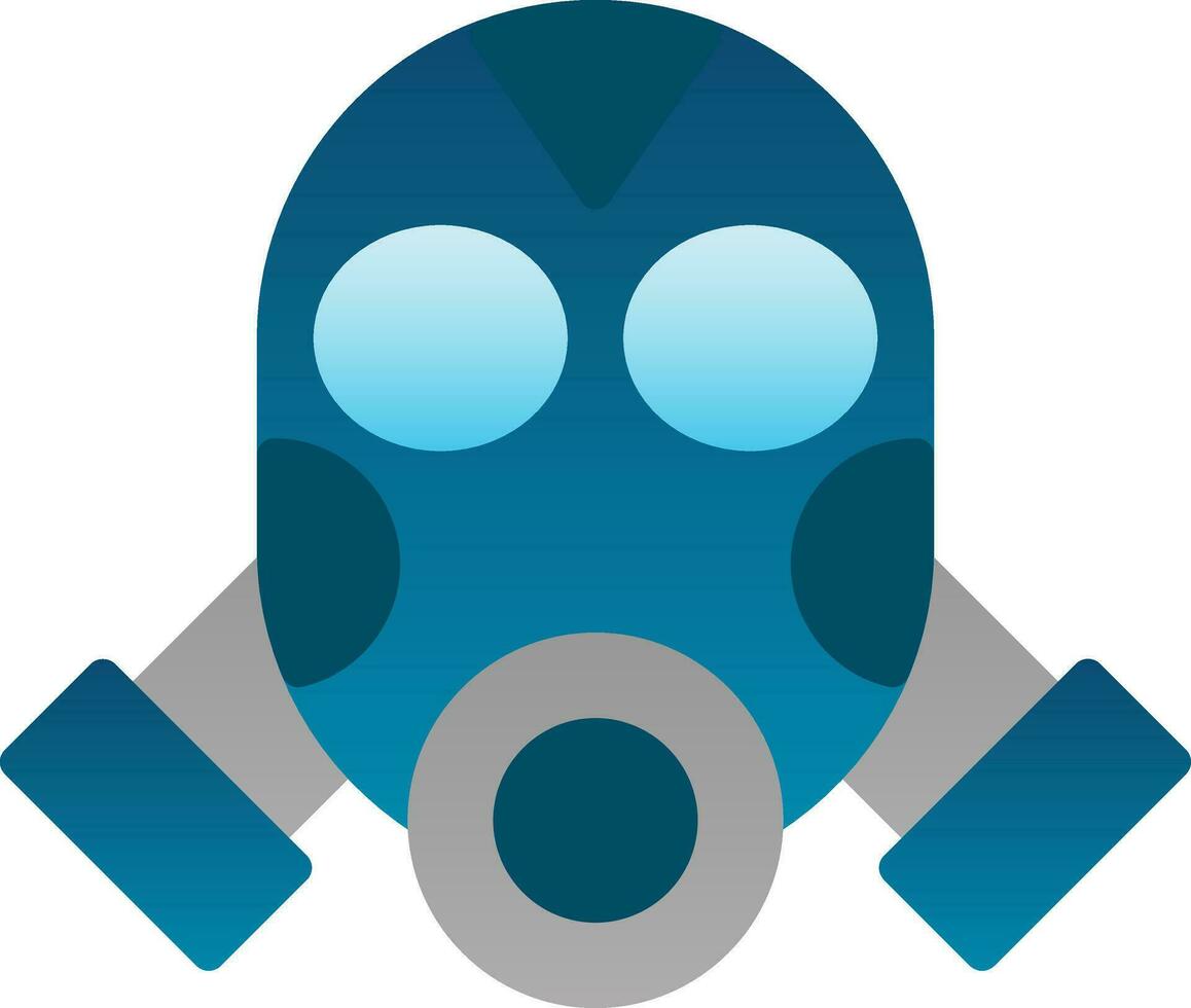 diseño de icono de vector de máscara de gas