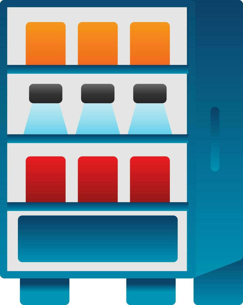 Vending machine Vector Icon Design