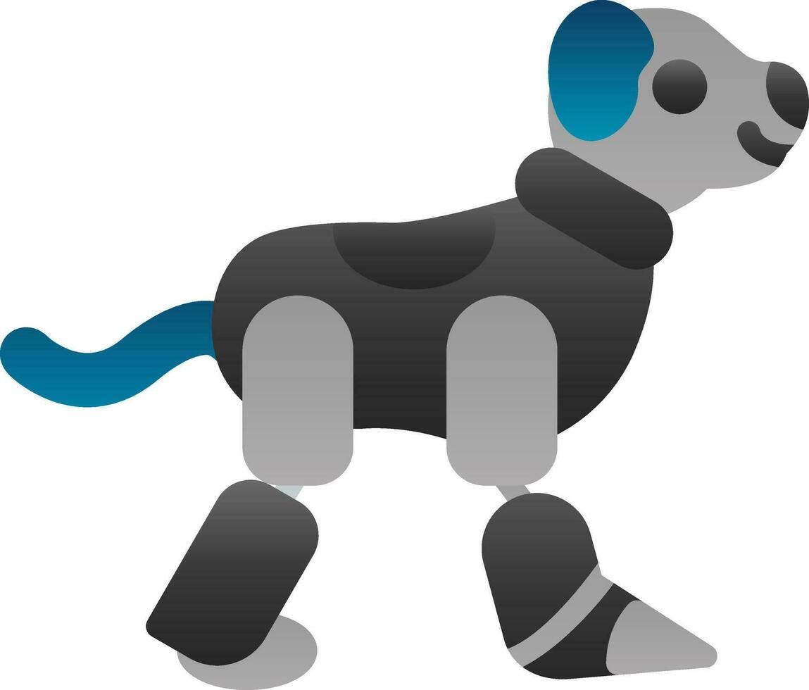 Robot dog Vector Icon Design