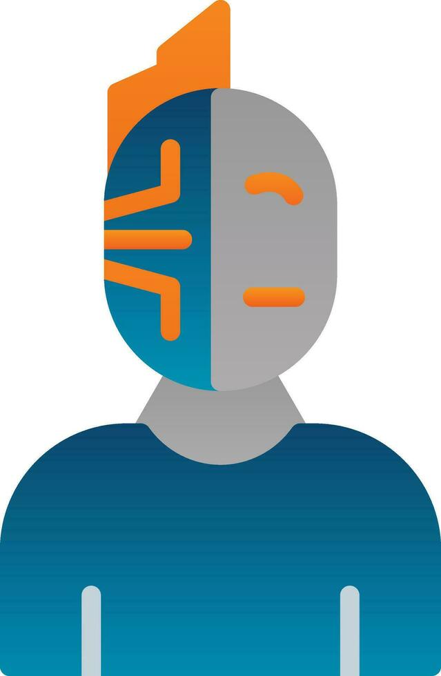 Cyborg Vector Icon Design