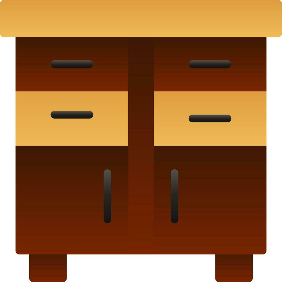 diseño de icono de vector de cajones