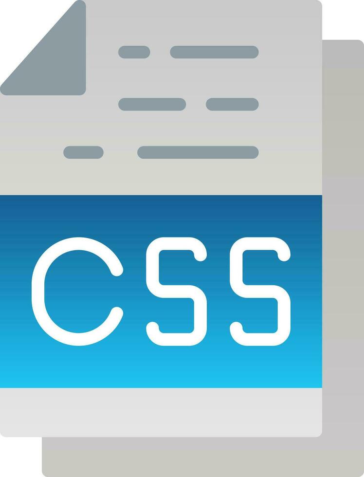 Css File Format Vector Icon Design