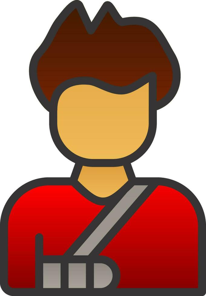 Broken arm Vector Icon Design