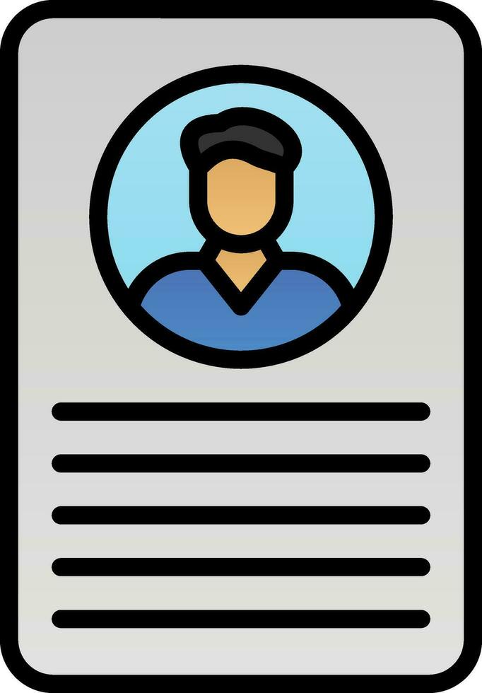 Profile Vector Icon Design