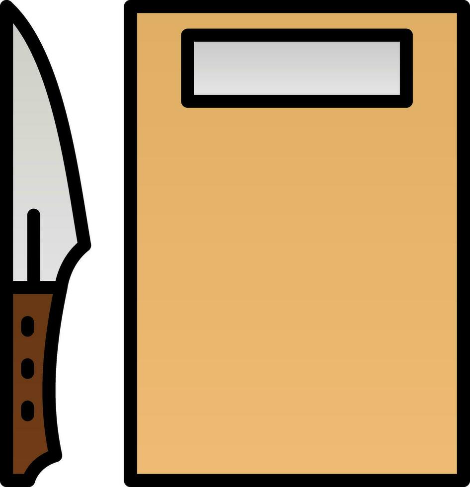 Cutting Board Vector Icon Design