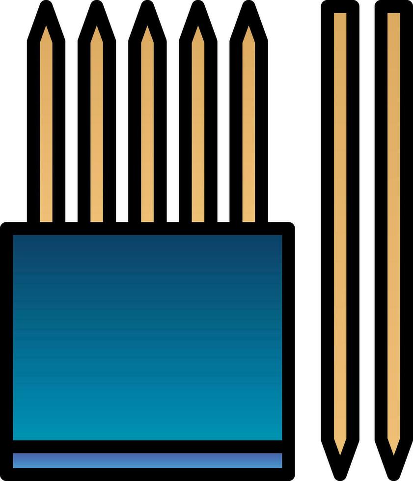 Skewer Vector Icon Design