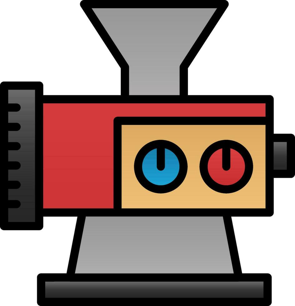 Meat grinder Vector Icon Design