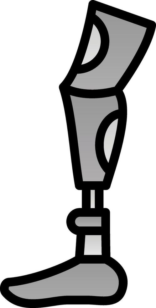 Robot leg Vector Icon Design