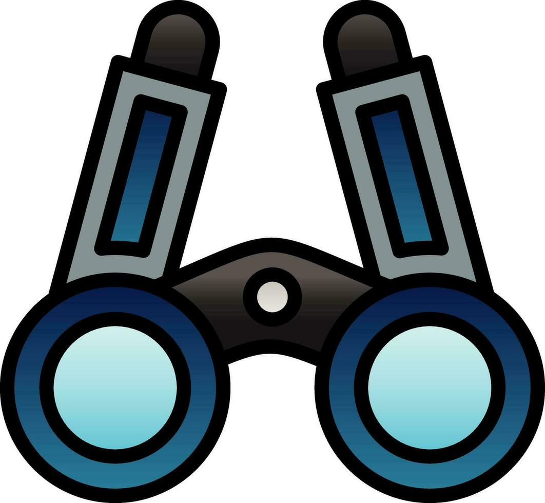 Binoculars Vector Icon Design