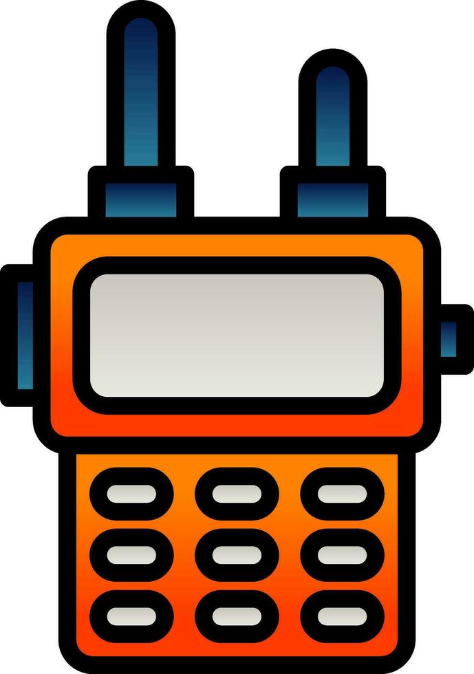 diseño de icono de vector de walkie talkie