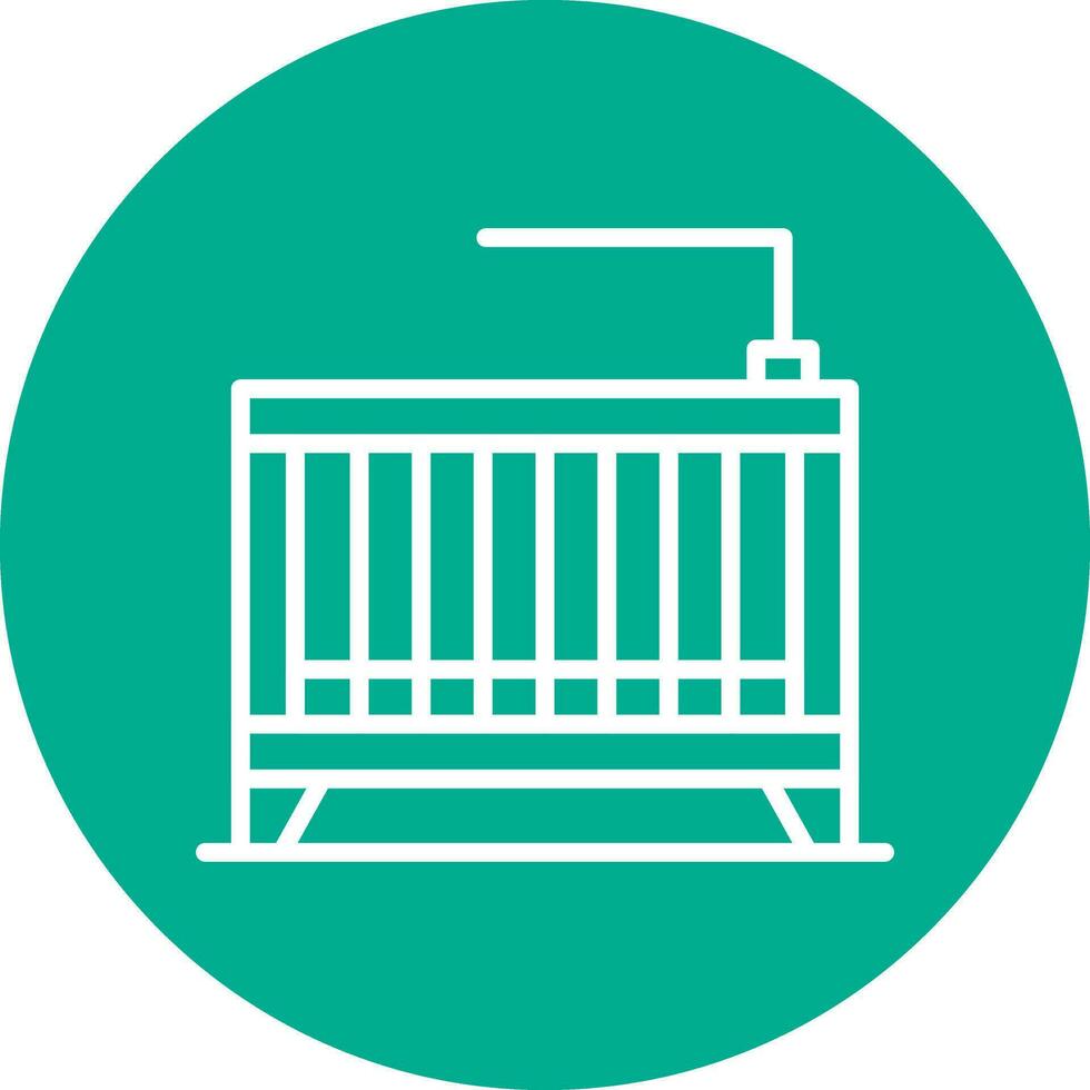 Crib Vector Icon Design