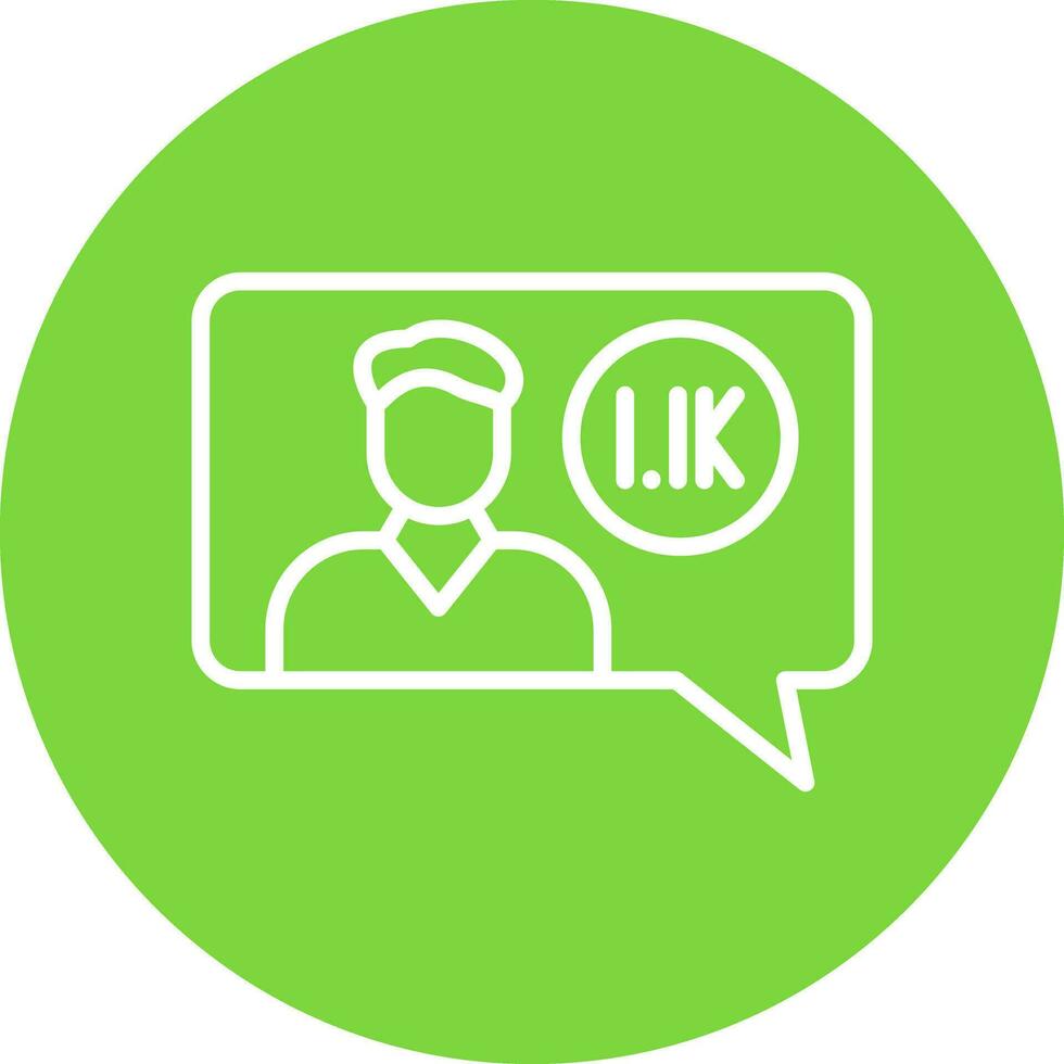 Follower Vector Icon Design