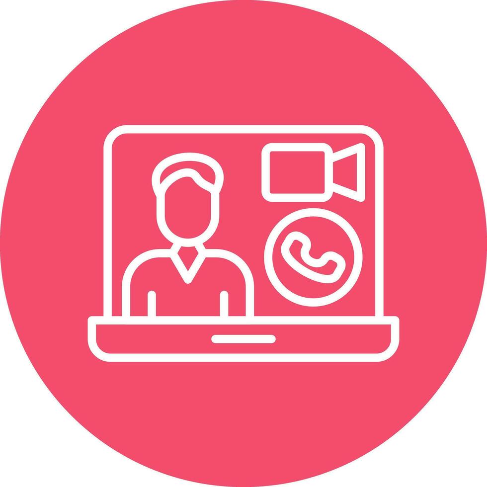 Video call Vector Icon Design