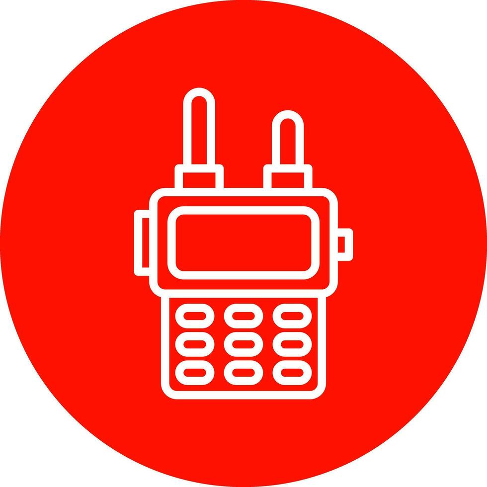 diseño de icono de vector de walkie talkie