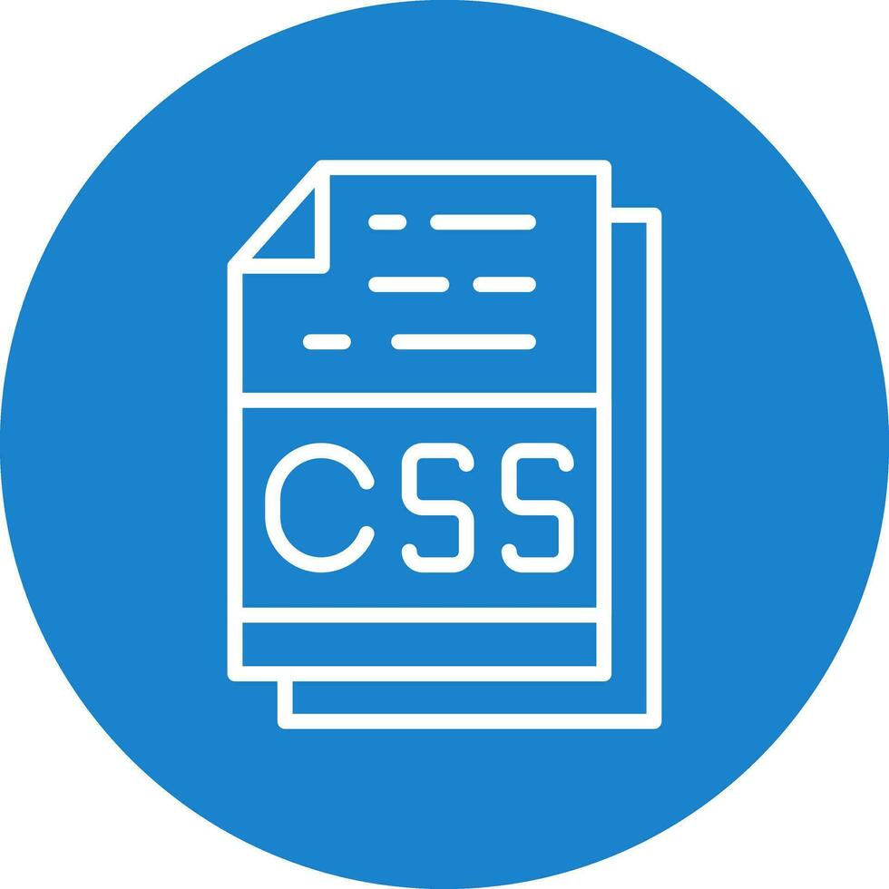 Css File Format Vector Icon Design