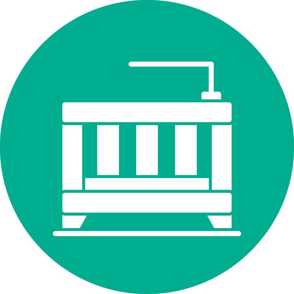 Crib Vector Icon Design