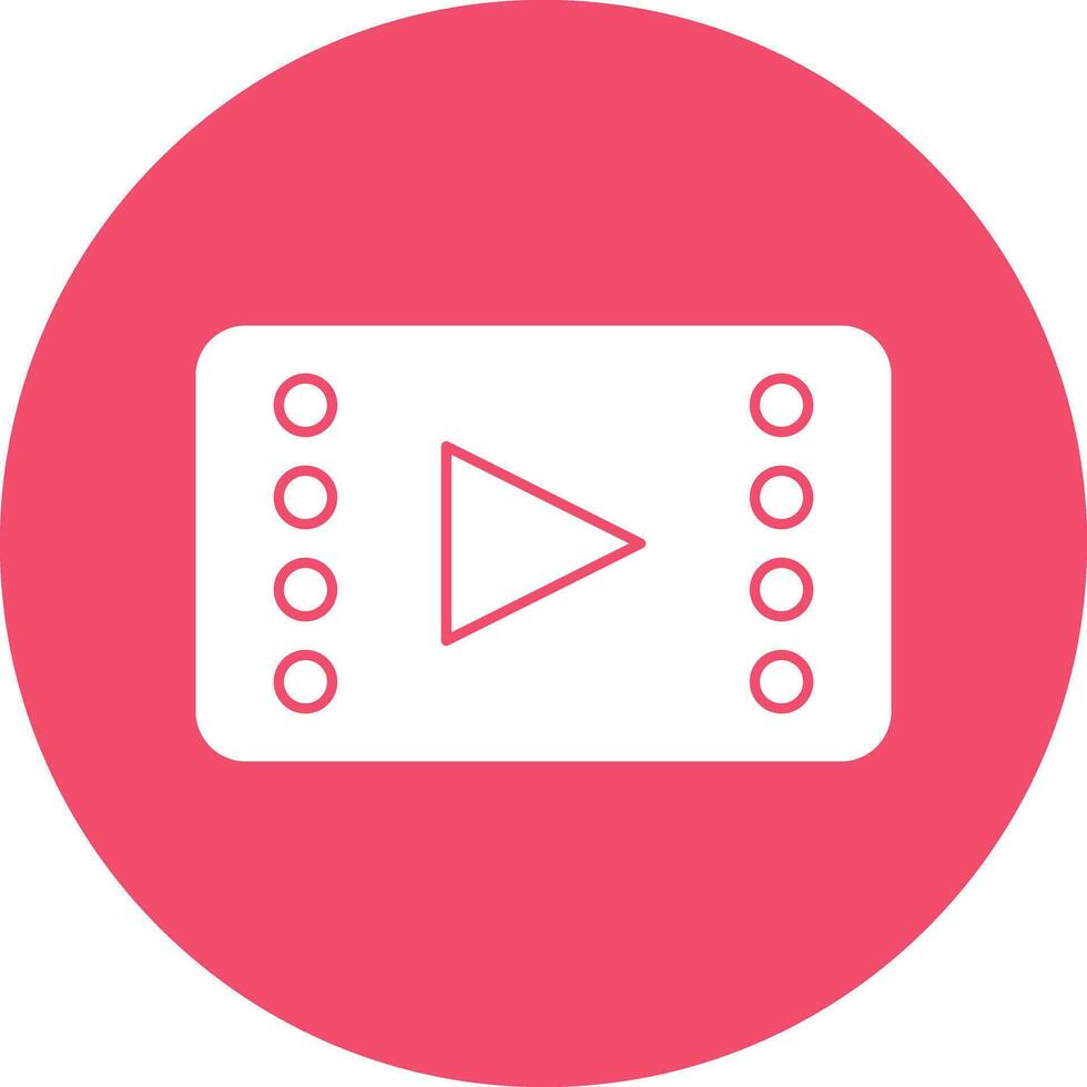 Video player Vector Icon Design